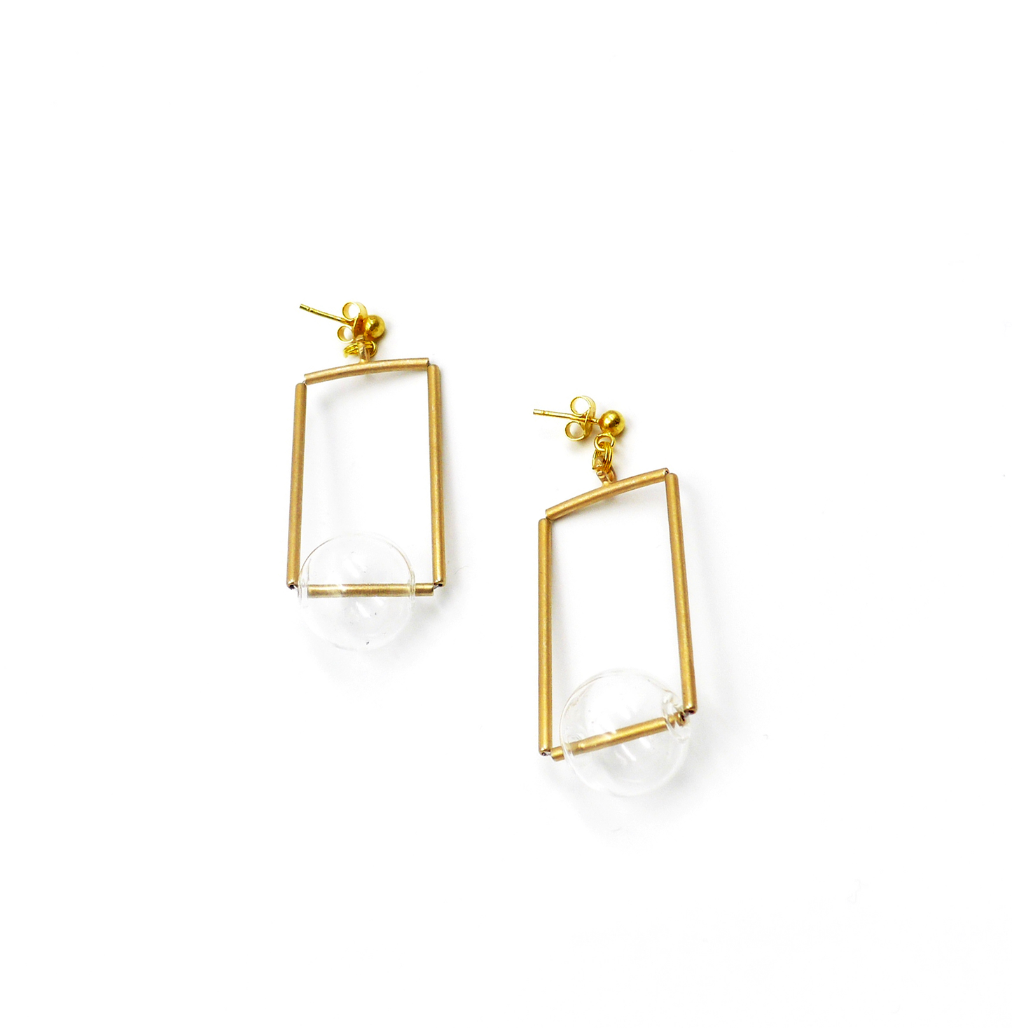 Boucles d'oreilles - Rectangle Bubble