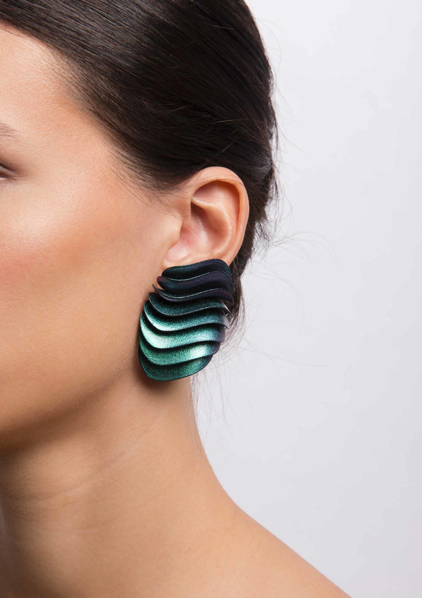 Boucles d'oreilles 3D clip - Athena 2 NEW