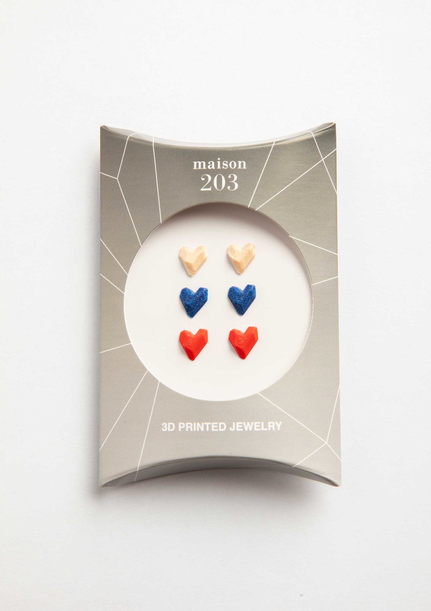 Boucles d'oreilles 3D - Heart