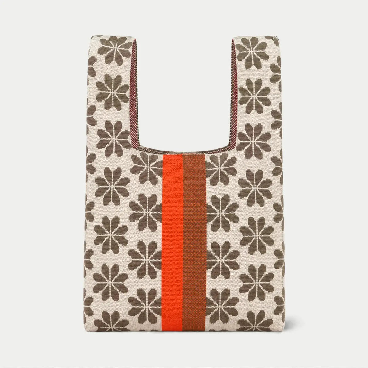 Floral Knitted -Tote Bag