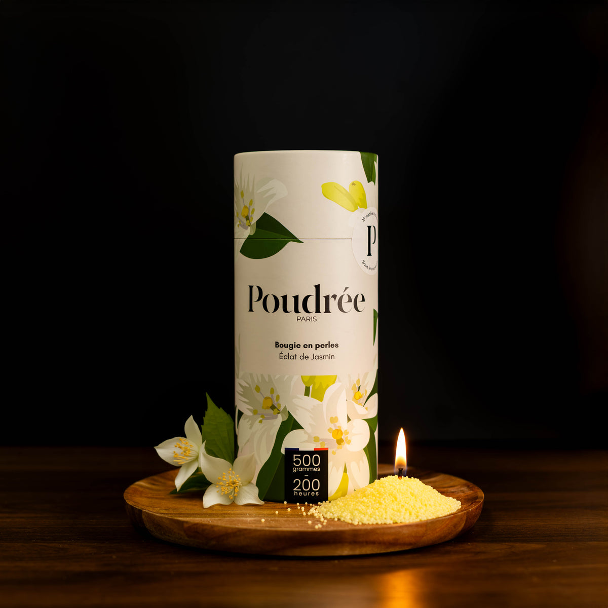 Bougies en perles de cire