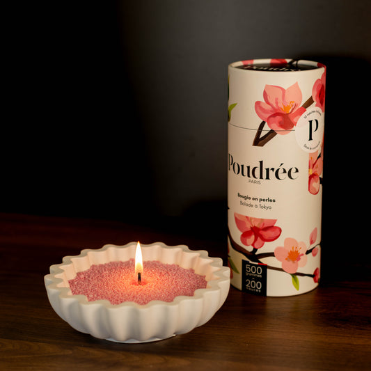 Bougies en perles de cire