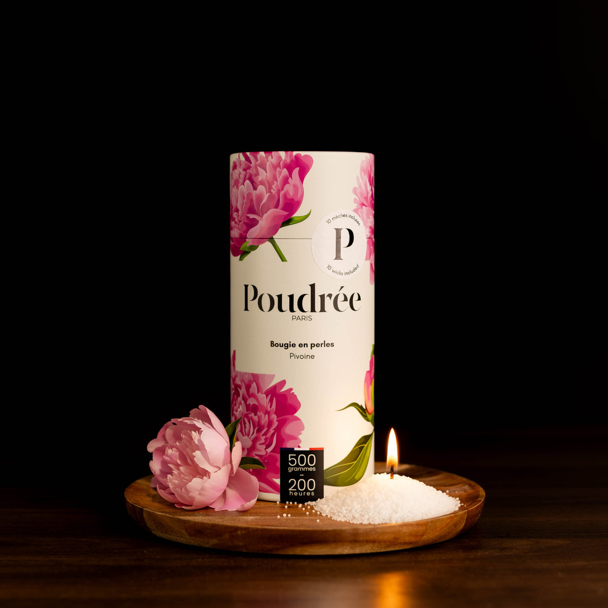 Bougies en perles de cire