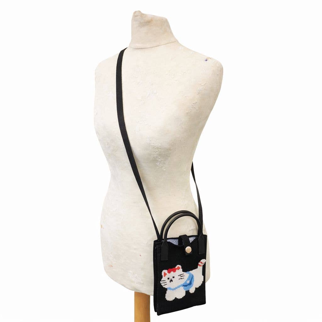 Knit Crossbody Phone Bag