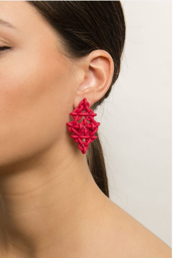 Boucles d'oreilles 3D - Raja court